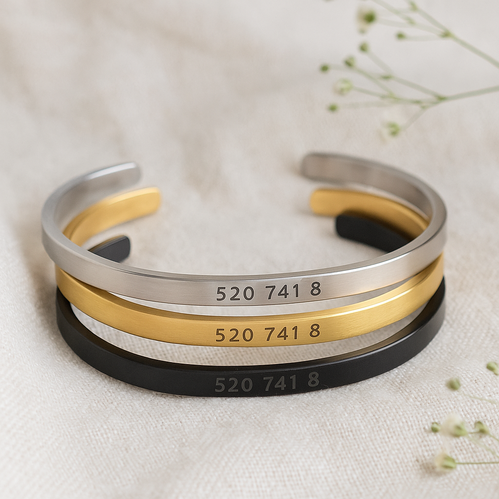 Bracelet "Argent Inattendu" – Code Grabovoi 520 7418