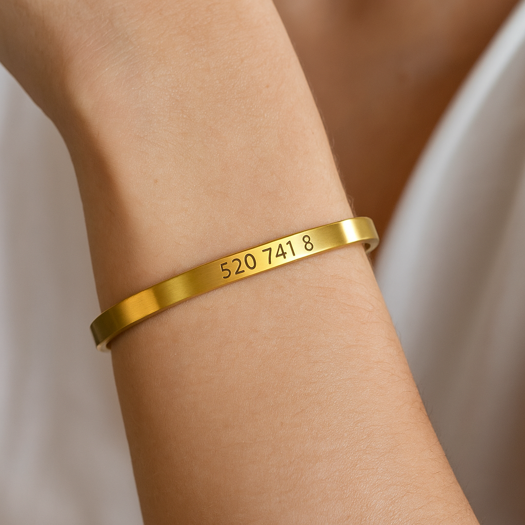 Bracelet "Argent Inattendu" – Code Grabovoi 520 7418